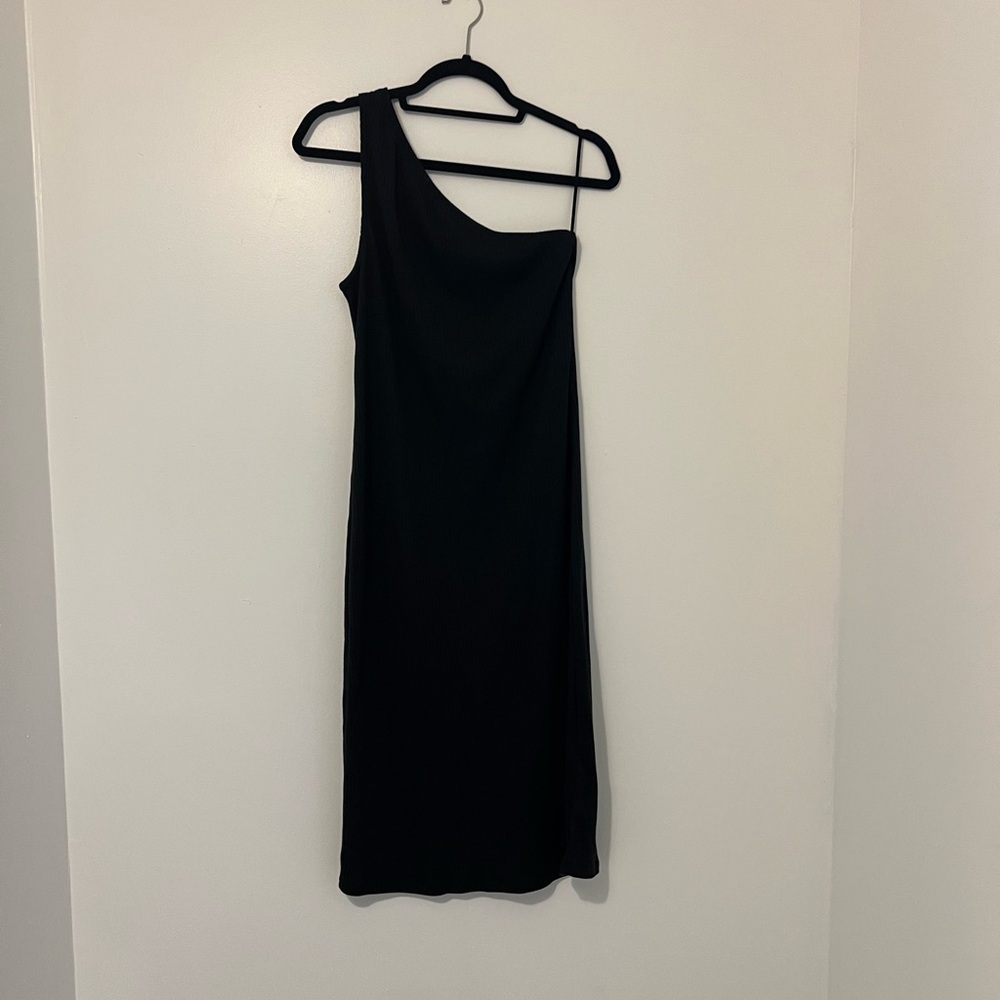 GAP Rib One-Shoulder Dress